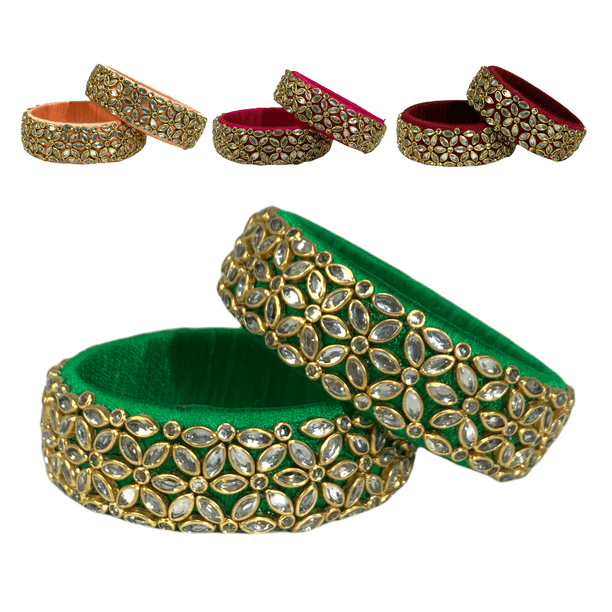 Indian American Diamond Bollywood Jewelry 2 Pcs Bangles Bracelet Wedding Set Indian American Diamond Bollywood Jewelry 2 Pcs Bangles Bracelet Wedding Set